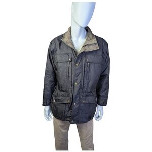 Vintage 90s Spirit Multi Pocket Utility Field Jacket, Black And Green, Unisex